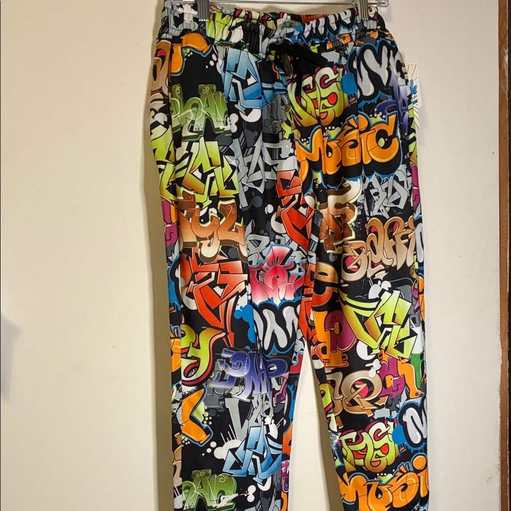 Fresh Multicolor Graffiti Sweatpants